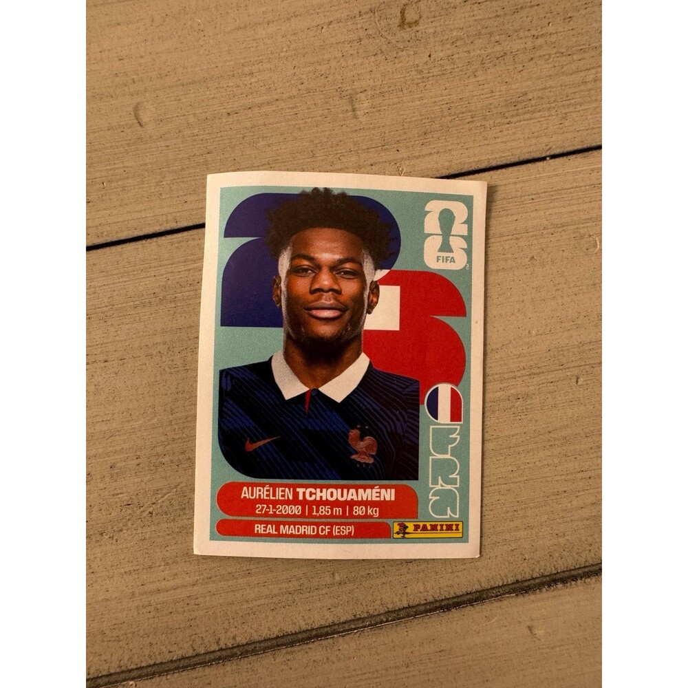 AURÉLIEN TCHOUAMÉNI FIFA WORLD CUP PANINI STICKER FRA9
